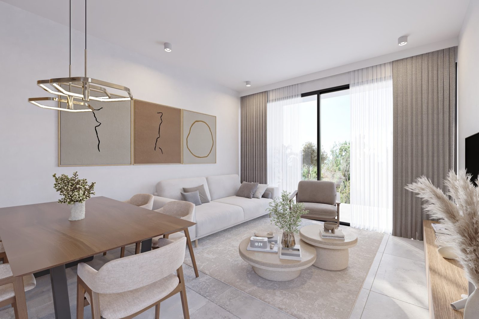 ✨ Sleek Serenity – Elegant Three-Bedroom Villa with Sea Views in Chloraka