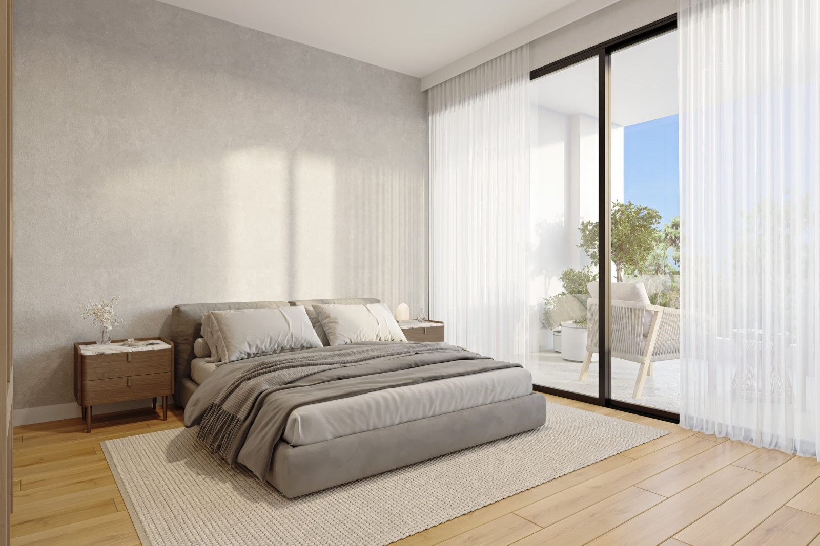 ✨ Sleek Serenity – Elegant Three-Bedroom Villa with Sea Views in Chloraka