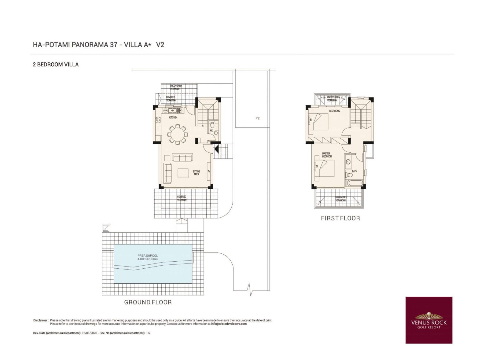 Helle 2SZ Villa Golf Resort Venus Rock