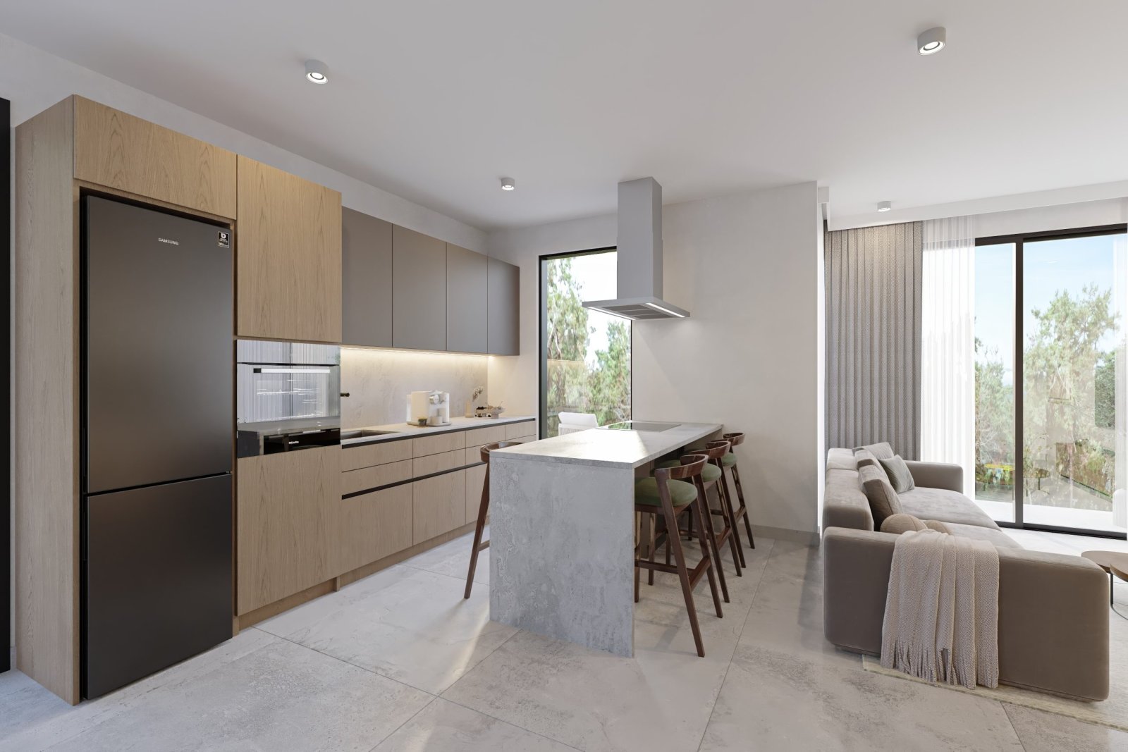 ✨ Sleek Serenity – Elegant Three-Bedroom Villa with Sea Views in Chloraka