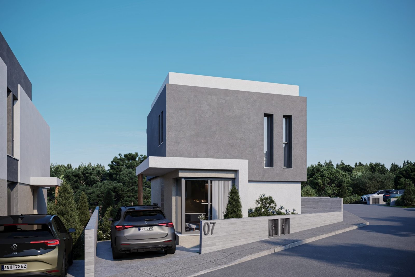 ✨ Sleek Serenity – Elegant Three-Bedroom Villa with Sea Views in Chloraka