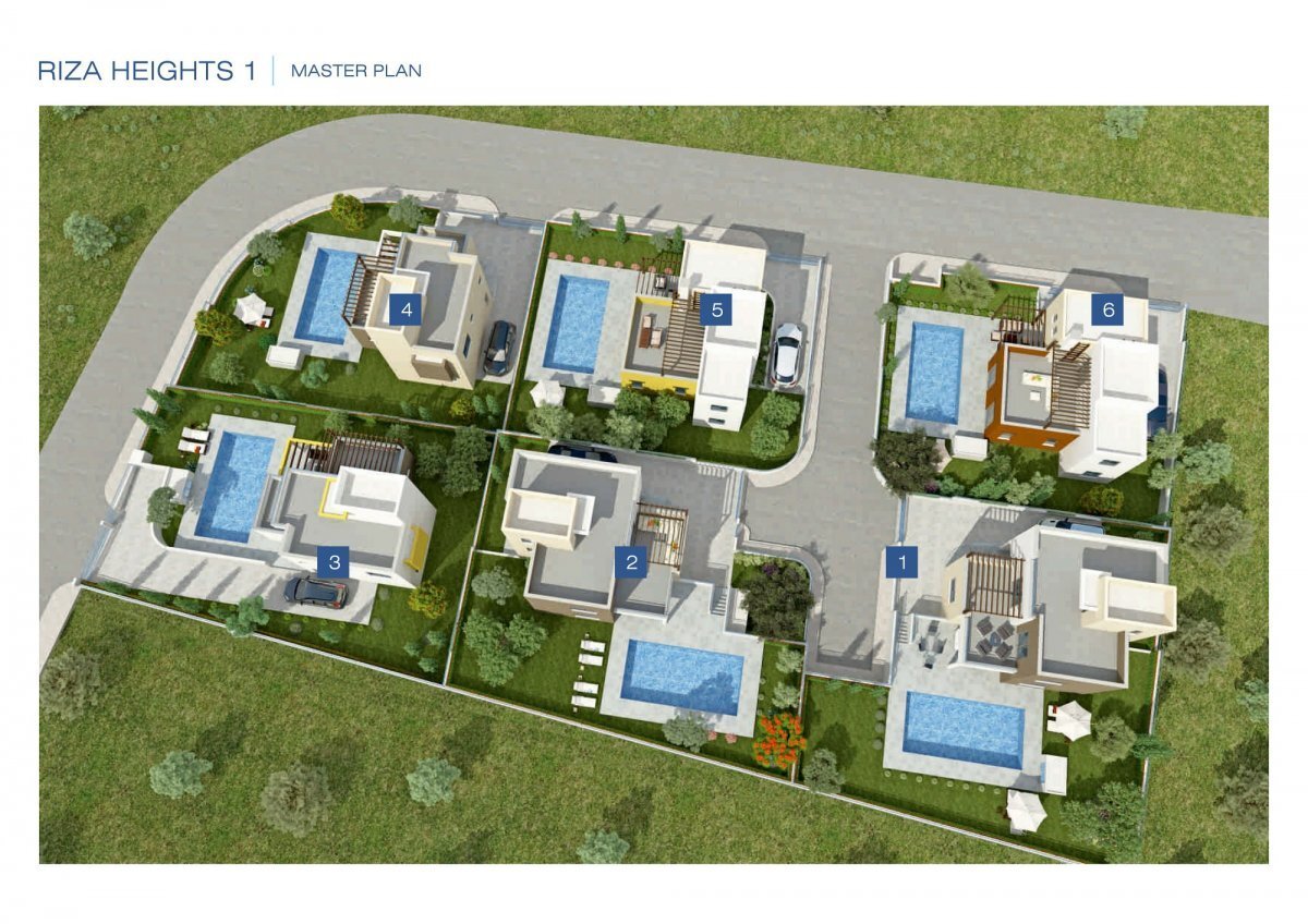 Moderne Villa No 3 mit Panorama.Blick in Peyia