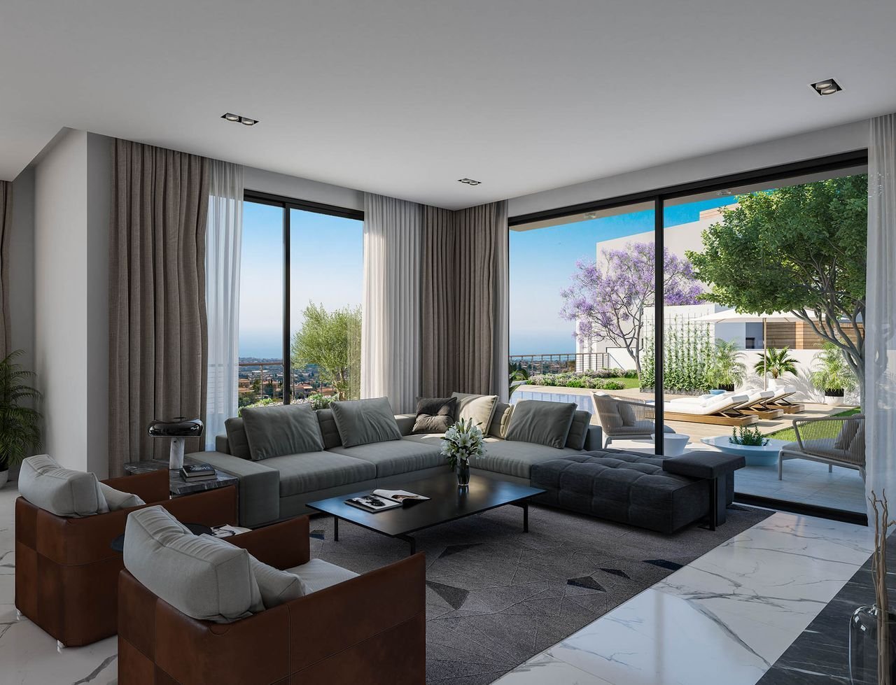 “Luxury 3-Bedroom Villa with Stunning Sea Views in Peaceful Tala”